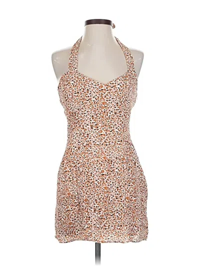 Pre-owned Minkpink Cocktail Dress In Brown