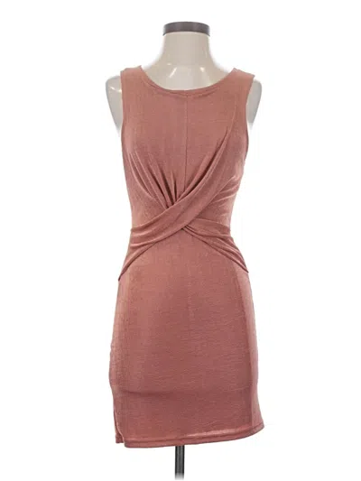 Pre-owned Minkpink Cocktail Dress In Brown