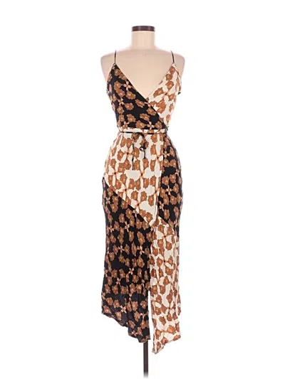 Pre-owned Minkpink Cocktail Dress In Brown