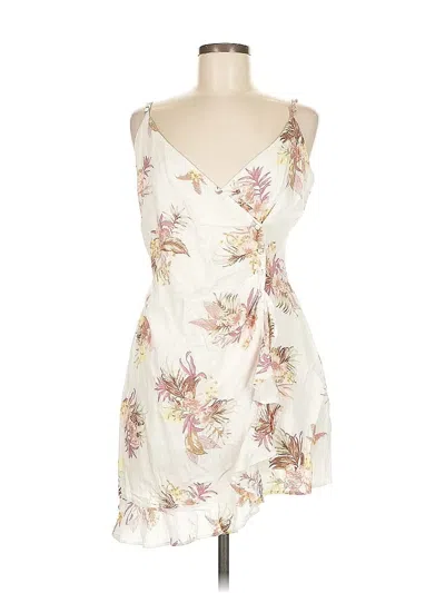 Pre-owned Minkpink Cocktail Dress In White