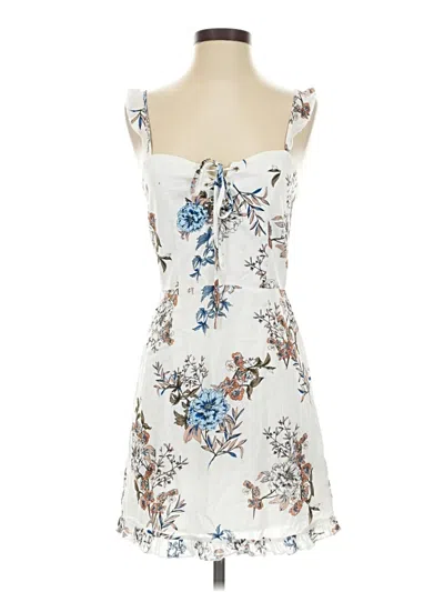 Pre-owned Minkpink Cocktail Dress In White