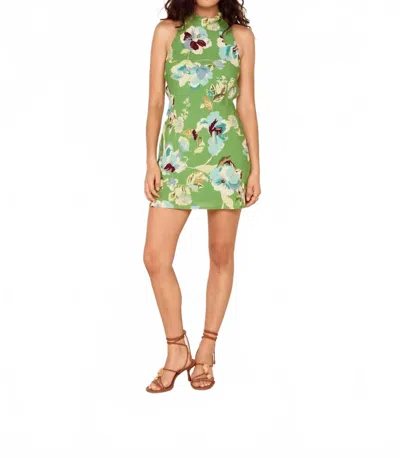 Minkpink Cyprus Bias Mini Dress In Green Floral