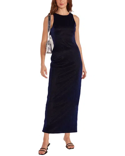 Minkpink Dahlia Sparkle Midi Dress In Blue