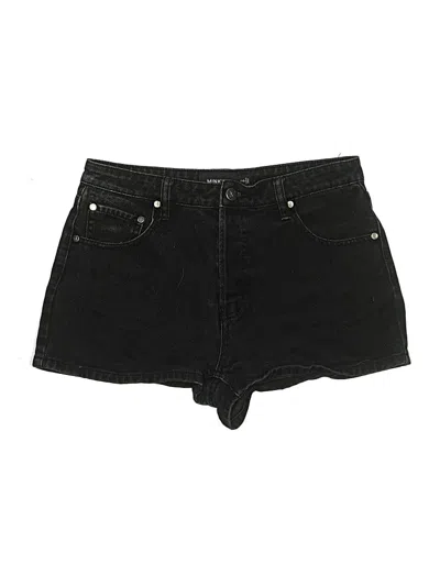 Pre-owned Minkpink Denim Shorts In Black
