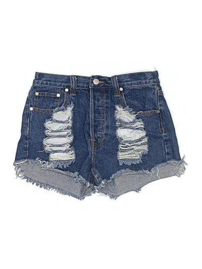 Pre-owned Minkpink Denim Shorts In Blue