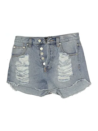Pre-owned Minkpink Denim Shorts In Blue
