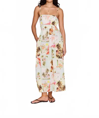 Minkpink Dolce Midi Sundress In Vintage Postcards In Multi