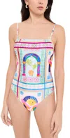Minkpink Elysia Scoop Back One Piece Paradiso In Multi