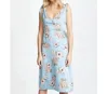 Minkpink Elysium Midi Dress In Multi Wrap Blue In Multi