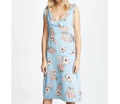 Minkpink Elysium Midi Dress In Multi Wrap Blue