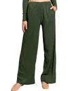 Minkpink Emmerson Wide Leg Pants In Green In Green