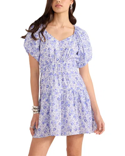 Minkpink Evelyn Puff Sleeve Mini Dress In Purple