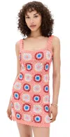 Minkpink Floral Crochet Mini Dress Multi Floral In Pink