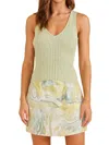 MINKPINK GAIA KNIT TANK IN SAGE