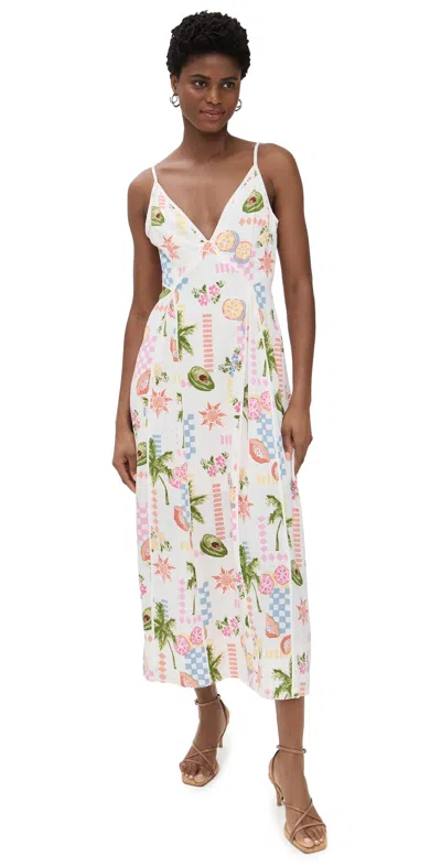 Minkpink Gracie Panel Midi Dress Fruity-floral