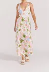 Minkpink Gracie Panel Midi Dress In Fruity-floral In Multi
