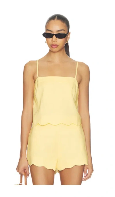 Minkpink Grazia 탑 In Yellow