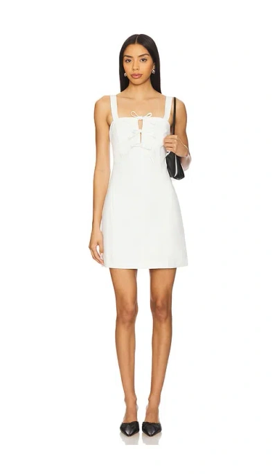Minkpink Imogen Tie Mini Dress In White
