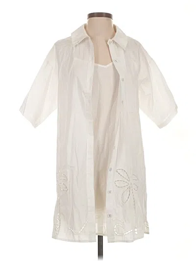 Pre-owned Minkpink Kimono In Ivory