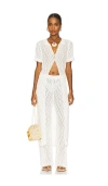 Minkpink Kirra Pointelle Knit Top White In White