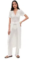 Minkpink Kirra Pointelle Knit Top White In White