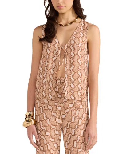 Minkpink Koa Tie Top In Neutral