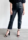 Minkpink Lani Pu Pant In Black In Black