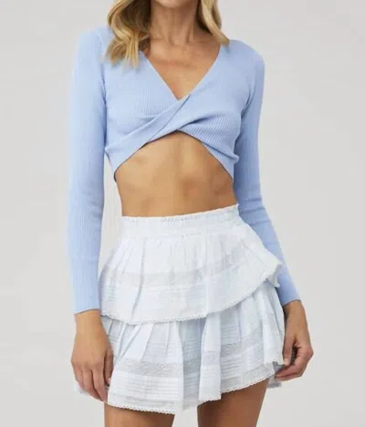 Minkpink Laur Knit Top In Blue