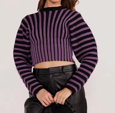 Minkpink Layla Rib Sweater In Purple