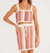 Minkpink Lito Stripe Crochet Top In Multi Stripe In Multi