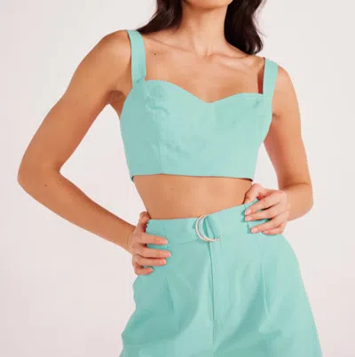 Minkpink Lois Crop Top In Mint In Green