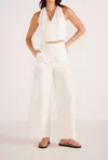 Minkpink Lottie Halter Neck Vest In White In White