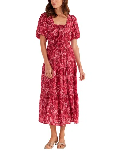 Minkpink Mae Tiered Midi Dress In Multi