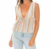 Minkpink Mahi Drawstring Top In Multi In Multi