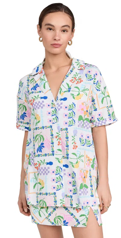 Minkpink Nikita Oversized Shirt Picnic Print