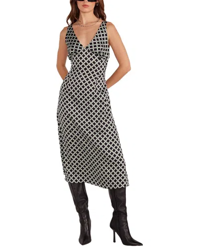 Minkpink Nova Bias Slip Midi Dress In Multi