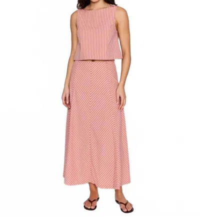 Minkpink Paloma Paneled Maxi Skirt In Pink