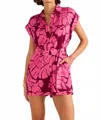 Minkpink Persephone Romper In Berry In Pink