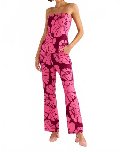 Minkpink Persephone Tailored Pant In Berry In Pink