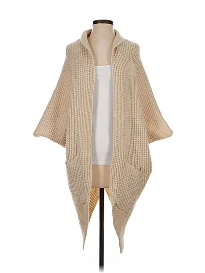 Pre-owned Minkpink Poncho In Brown
