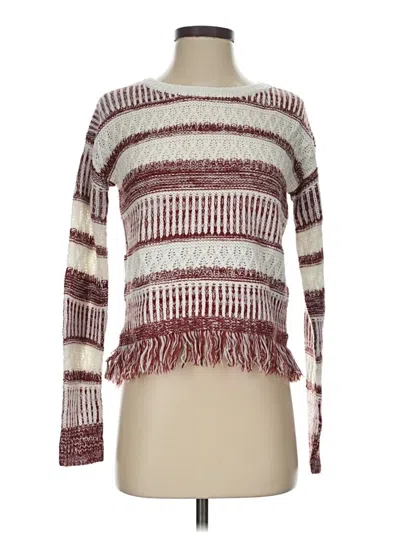 Pre-owned Minkpink Pullover Sweater In Burgundy