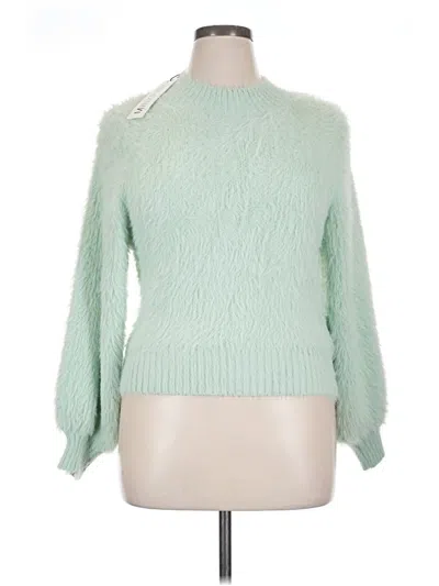 Pre-owned Minkpink Pullover Sweater In Green
