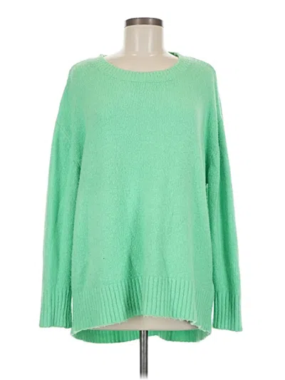 Pre-owned Minkpink Pullover Sweater In Green