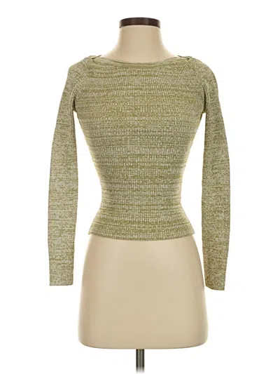 Pre-owned Minkpink Pullover Sweater In Green