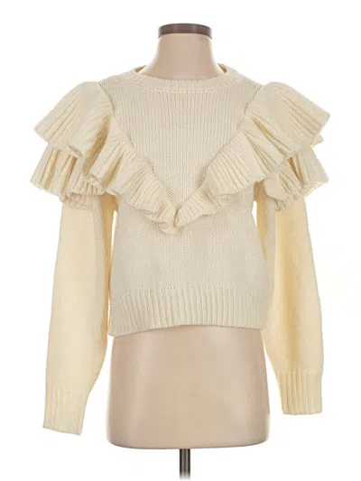 Pre-owned Minkpink Pullover Sweater In Ivory