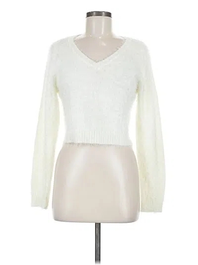 Pre-owned Minkpink Pullover Sweater In Ivory