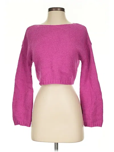 Pre-owned Minkpink Pullover Sweater In Pink