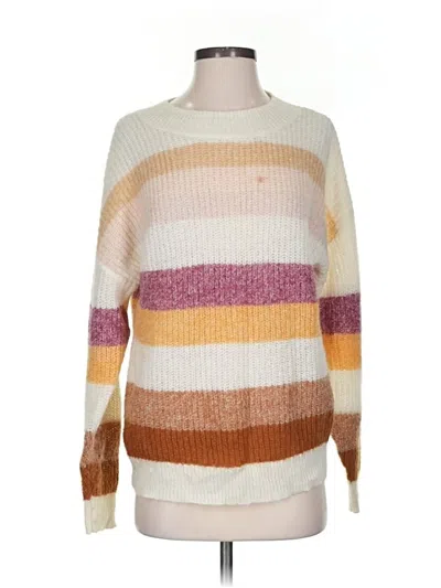 Pre-owned Minkpink Pullover Sweater In White