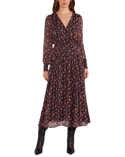 Minkpink Regal Godet Panel Midi Dress In Multi