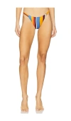 Minkpink Ripple Ruched Bikini Pant In Stripe